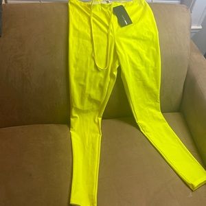 FashionNova Neon Yellow Leggings